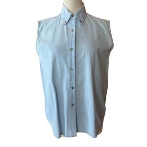 Vintage‎ American Eagle Chambray Sleeveless Top